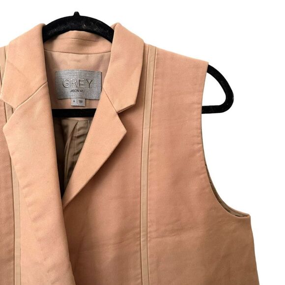 GREY JASON‎ WU Sleeveless Vest Style Trench Sz 4 NWOT - Picture 3 of 4
